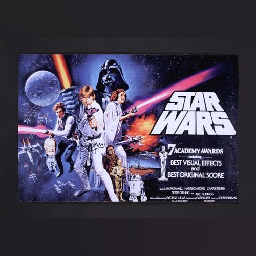 Lot #466 - STAR WARS: A NEW HOPE (1977) - Harrison Ford Autographed Print