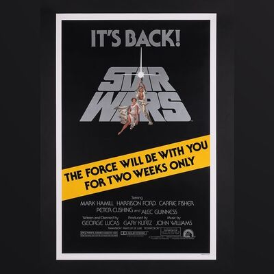 Lot #468 - STAR WARS: A NEW HOPE (1977) - US One-Sheet, 1981