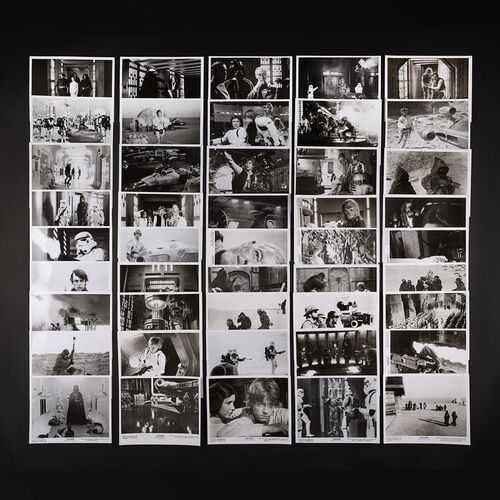 Lot #471 - STAR WARS: A NEW HOPE (1977) - 45 Black-and-white Publicity Stills, 1977