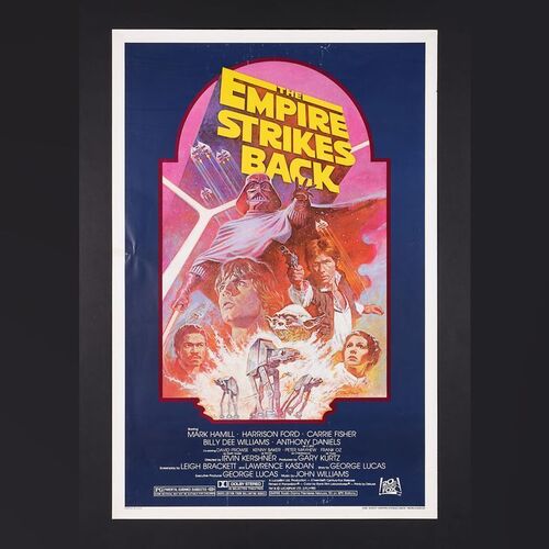 Lot #479 - STAR WARS: THE EMPIRE STRIKES BACK (1980) - US One-Sheet (Studio Style), 1982