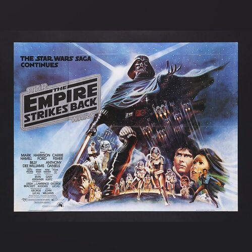 Lot #480 - STAR WARS: THE EMPIRE STRIKES BACK (1980) - UK Quad, 1980