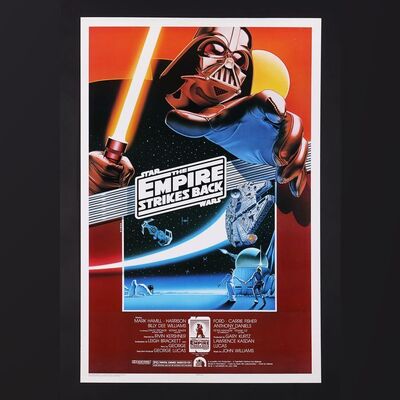 Lot #481 - STAR WARS: THE EMPIRE STRIKES BACK (1980) - US Kilian Anniversary One-Sheet - Style B, 1990