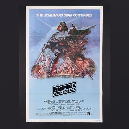 Lot #482 - STAR WARS: THE EMPIRE STRIKES BACK (1980) - US One-Sheet Style B, 1980