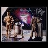 Lot #483 - STAR WARS: THE EMPIRE STRIKES BACK (1980) - Mark Hamill, Carrie Fisher, Anthony Daniels, Peter Mayhew, Kenny Baker and Billy Dee Williams Autographed Still