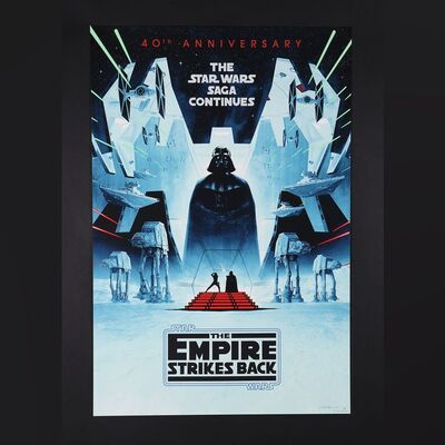 Lot #487 - STAR WARS: THE EMPIRE STRIKES BACK (1980) - Signed and Hand-Numbered 40th Anniversary Artist's Proof Print by Matt Ferguson, 2020