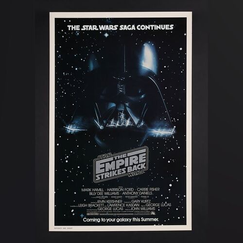 Lot #492 - STAR WARS: THE EMPIRE STRIKES BACK (1980) - Advance US One-Sheet, 1980