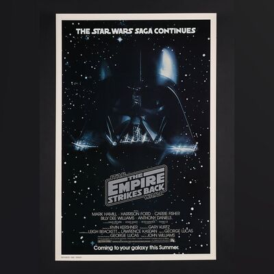 Lot #492 - STAR WARS: THE EMPIRE STRIKES BACK (1980) - Advance US One-Sheet, 1980