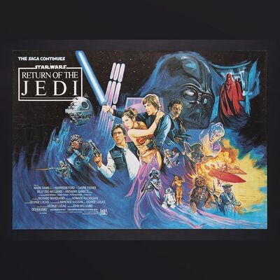 Lot #504 - STAR WARS: RETURN OF THE JEDI (1983) - UK Quad, 1983