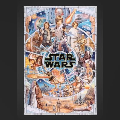 Lot #514 - STAR WARS: ORIGINAL TRILOGY (1977 - 1983) - Set of Three Hand-Numbered Limited Edition Prints by Ise Ananphada, 2020 - 2022