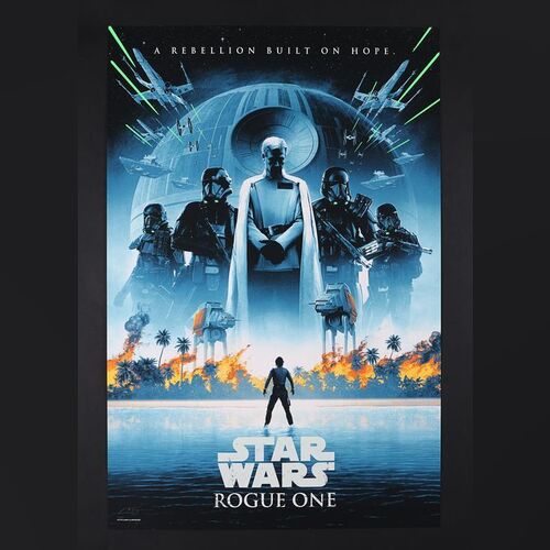 Lot #522 - ROGUE ONE: A STAR WARS STORY (2016) - Signed and Hand-Numbered Limited Edition Print by Matt Ferguson, 2021