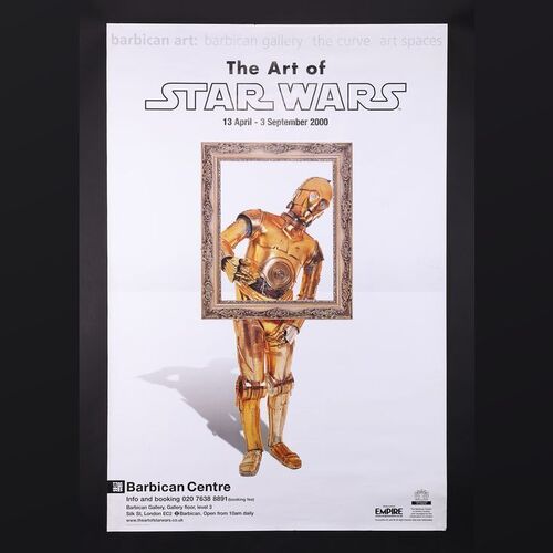 Lot #531 - ART OF STAR WARS EXHIBITION (2000) - Large Barbican Centre UK Poster, 2000