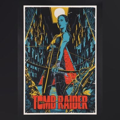 Lot #555 - TOMB RAIDER (2018) - Hand-Numbered Limited Edition Mondo Print by Francesco Francavilla, 2018