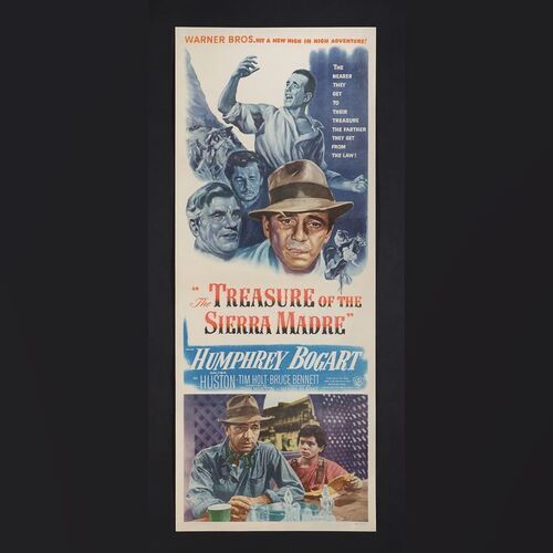 Lot #558 - THE TREASURE OF THE SIERRA MADRE (1948) - US Insert - Paper-Backed, 1948