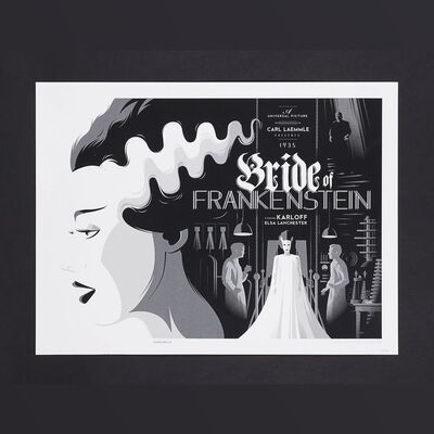 Lot #564 - UNIVERSAL MONSTERS - Dark Hall Mansion Archive: Three Hand-Numbered Limited Edition Variant Prints by Tom Whalen, 2013