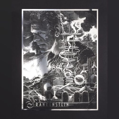 Lot #566 - UNIVERSAL MONSTERS - Dark Hall Mansion Archive: Five Hand-Numbered Private Proof Regular Foil Prints by Nicolas Delort, 2015
