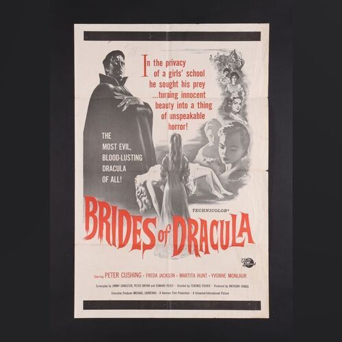 Lot #570 - VARIOUS HAMMER HORROR PRODUCTIONS (1960 - 1964) - Five Various Hammer Horror US One-Sheets, 1960 - 1964