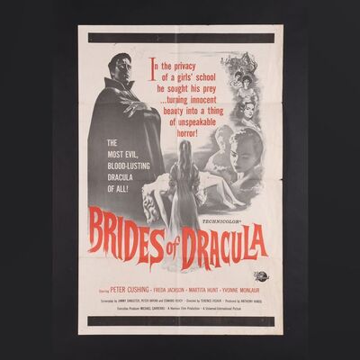Lot #570 - VARIOUS HAMMER HORROR PRODUCTIONS (1960 - 1964) - Five Various Hammer Horror US One-Sheets, 1960 - 1964