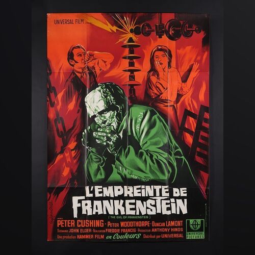 Lot #572 - VARIOUS HAMMER HORROR PRODUCTIONS (1964 - 1967) - Three French Grandes, 1964 - 1967