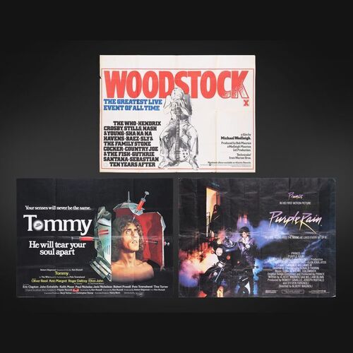 Lot #577 - VARIOUS PRODUCTIONS (1970 - 1984) - Three Music Movie UK Quads, 1970 - 1984