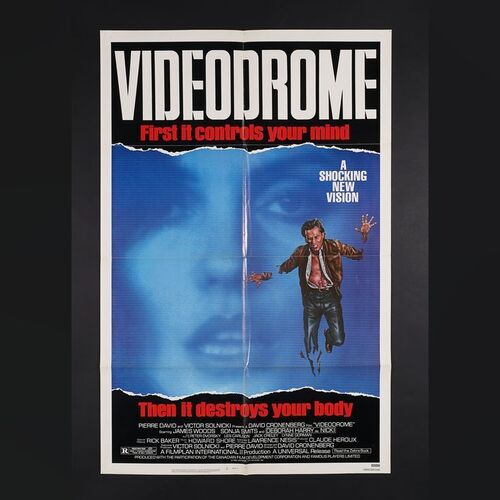 Lot #589 - VIDEODROME (1983) - US One-Sheet, 1983