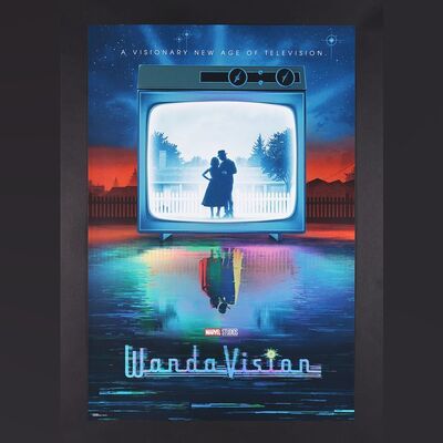 Lot #592 - WANDAVISION (T.V. SERIES, 2021) - Hand-Numbered Limited Edition Foil Variant Print by Matt Ferguson, 2021