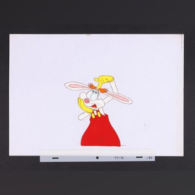 Lot #604 - WHO FRAMED ROGER RABBIT (1988) - Hand-painted Roger Rabbit Animation Cel