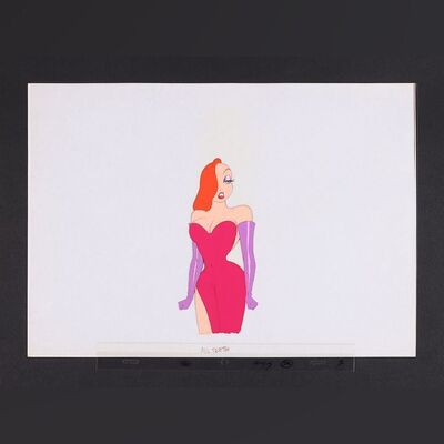 Lot #605 - WHO FRAMED ROGER RABBIT (1988) - Hand-painted Jessica Rabbit "All Teeth" Animation Cel