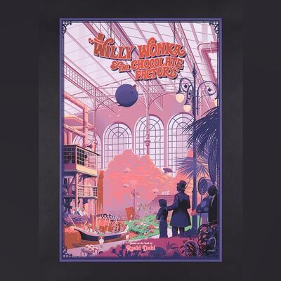 Lot #609 - WILLY WONKA AND THE CHOCOLATE FACTORY (1971) - Dark Hall Mansion Archive: Hand-Numbered Limited Edition Regular Print by Laurent Durieux, 2016