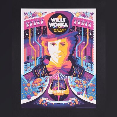 Lot #611 - WILLY WONKA AND THE CHOCOLATE FACTORY (1971) - Dark Hall Mansion Archive: Hand-Numbered Limited Edition Print by Tom Whalen, 2017