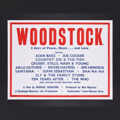 Lot #618 - WOODSTOCK (1970) - UK Quad, 1970