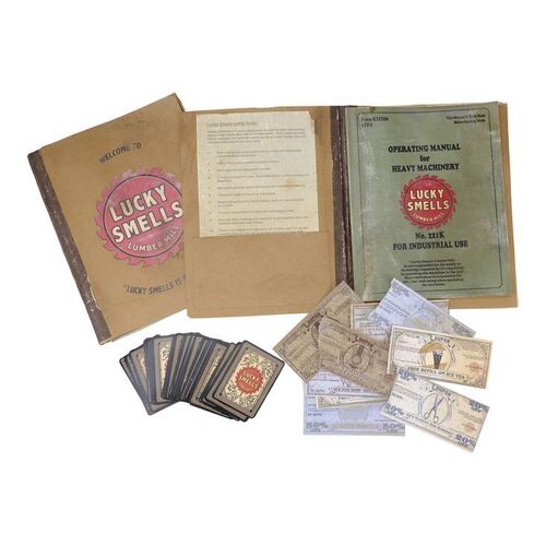 Lot # 24: A Series of Unfortunate Events (TV Series) - Lucky Smells Welcome Packets with Coupons and Deck of Cards