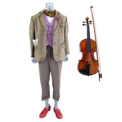 Lot # 27: A Series of Unfortunate Events (TV Series) - Vice Principal Nero's Prufrock Preparatory School Suit and Violin
