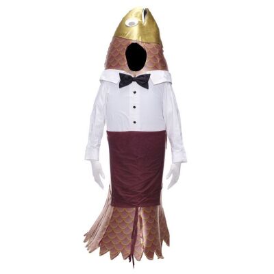 Lot # 42: A Series of Unfortunate Events (TV Series) - Larry Your-Waiter's Cafe Salmonella Salmon Mascot Hero Costume