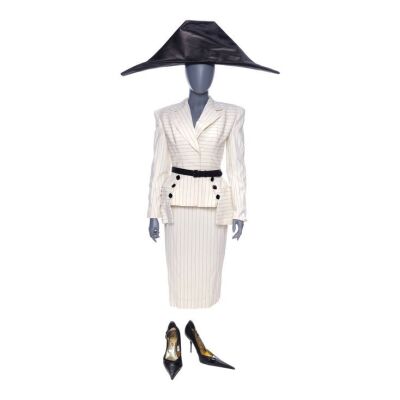 Lot # 44: A Series of Unfortunate Events (TV Series) - Esme Squalor's Stunt Cafe Salmonella Luncheon Dress with Hat