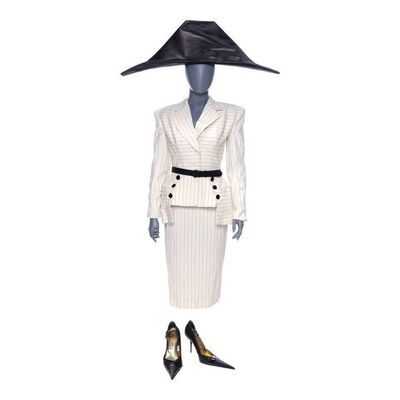 Lot # 44: A Series of Unfortunate Events (TV Series) - Esme Squalor's Stunt Cafe Salmonella Luncheon Dress with Hat