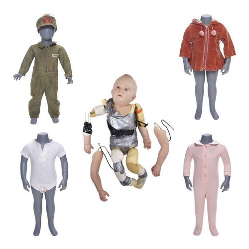 Lot # 63: A Series of Unfortunate Events (TV Series) - Sunny Baudelaire Stand-In Jelly Baby Doll with Costume Components