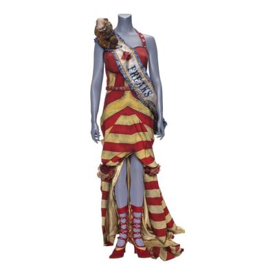 Lot # 72: A Series of Unfortunate Events (TV Series) - Esme Squalor's Ringmaster Assistant Costume with Stuffed Lion