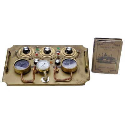 Lot # 90: A Series of Unfortunate Events (TV Series) - Queequeg Light-up Submarine Panel and "The Confidence-Man" Book