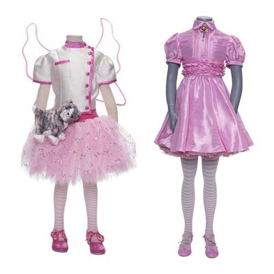 Lot # 92: A Series of Unfortunate Events (TV Series) - Carmelita Spats' Tap-Dancing-Ballerina-Fairy Princess-Veterinarian Costume and Back-up Prufrock School Dress