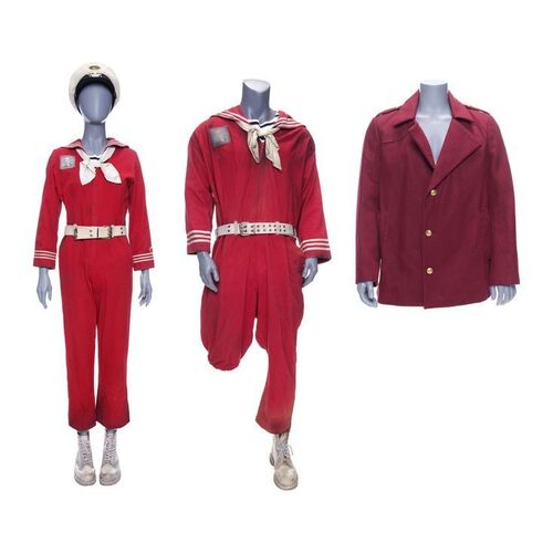Lot # 93: A Series of Unfortunate Events (TV Series) - Fiona and Phil's Queequeg Costumes with Captain Widdershin's Jacket