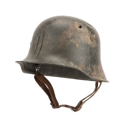 Lot #22: ALL QUIET ON THE WESTERN FRONT (2022) - Paul Baumer's (Felix Kammerer) Screen-and photo-matched Helmet