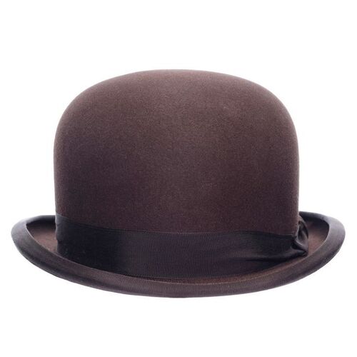 Lot #27: THE AVENGERS (T.V. SERIES, 1961 - 1969) - John Steed's (Patrick Macnee) Bowler Hat with Macnee-autographed Photograph