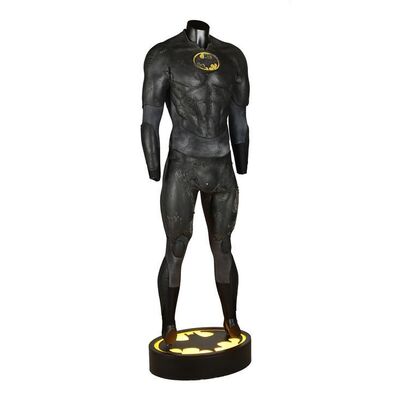 Lot #39: BATMAN (1989) - Batman's (Michael Keaton) Battle-damaged Batsuit & Stunt Chest Emblem