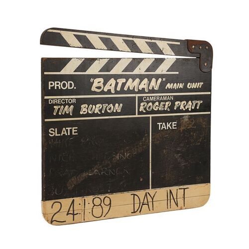 Lot #40: BATMAN (1989) - Main Unit Clapperboard