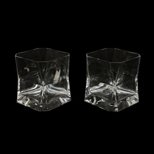 Lot #74: BLADE RUNNER (1982) - Editor Terry Rawlings' Pair of Deckard (Harrison Ford) Apartment Glass Whiskey Tumblers