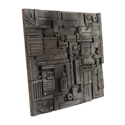 Lot #82: BLADE RUNNER (1982) - Geoff Hutchins Collection: Tyrell Corporation Building Panel Miniature