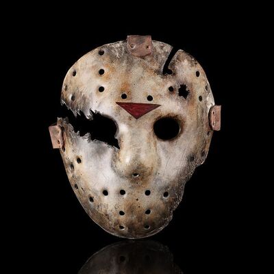 Lot #138: JASON GOES TO HELL: THE FINAL FRIDAY (1993) - Mario Kirner Collection: Jason Voorhees' (Kane Hodder) Screen-matched Hockey Mask