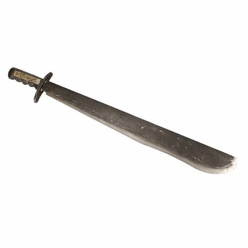 Lot #145: FREDDY VS. JASON (2003) - Mario Kirner Collection: Jason Voorhees' (Ken Kirzinger) Screen-matched ''Flying'' SFX Machete