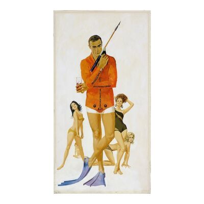 Lot #210: THUNDERBALL (1965) - Hand-painted Robert McGinnis Poster Artwork