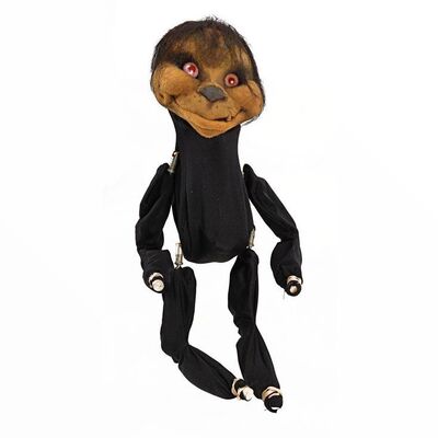 Lot #238: LABYRINTH (1986) - Goblin ''Dogsthorpe'' Body and Monkeyface Test Head